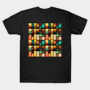 Stained glass colorful pattern, model 4 T-Shirt